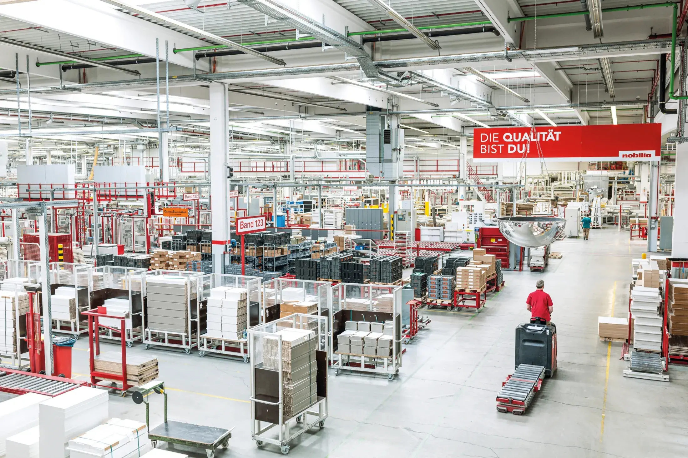 Nobilia Fertigung Lagerhalle